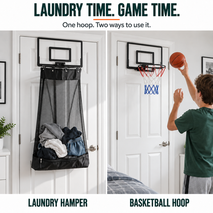 2-in-1 Basketball Laundry Hoop