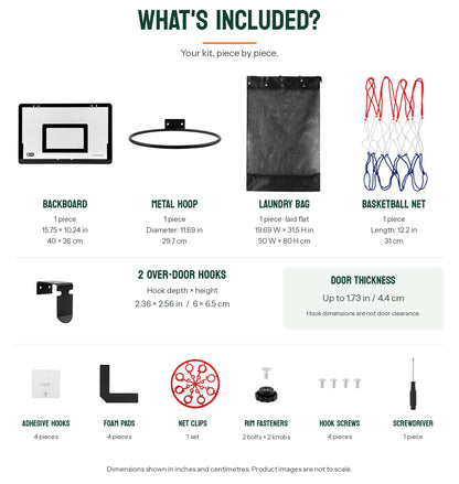 2-in-1 Basketball Laundry Hoop